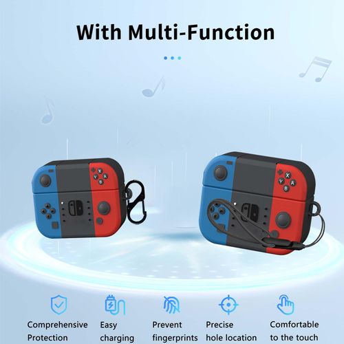 for OnePlus Buds 4 Case Cover,NOUKAJU Wireless Earphone Protective Cover(with Carabiner + Lanyard + Cleaning Pen) Drop-Proof,Scratch-Proof,Shock-Proof,Case for OnePlus Buds 4(Game Consoles)