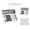 Desktop Calculator, Extra Large LCD Display Computer Button 12 Digits Accounting Calculator (OS-2135 Pro-2Pcs)