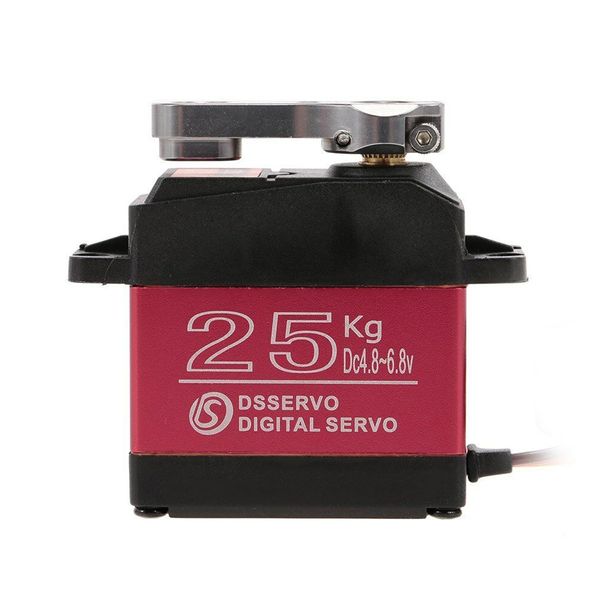 ZOSKAY RC servo High Torque Metal Gear Standard Digital Servo 25KG/0.13S 6.8V for 1/8 1/10 RC Cars (Control Angle 270)