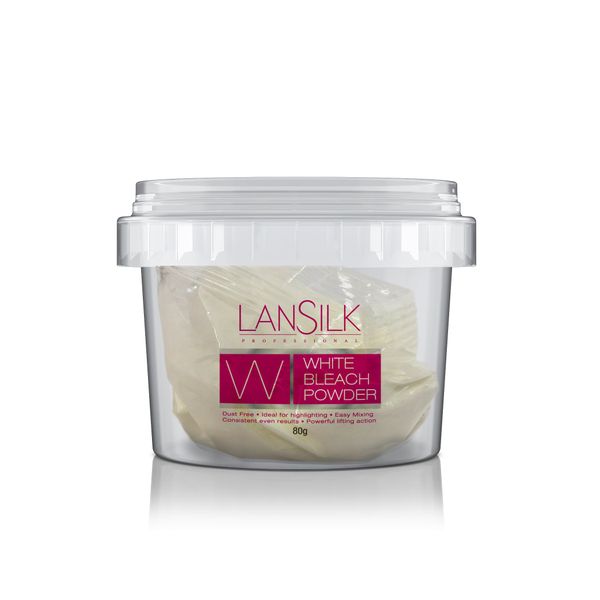 LANSILK PROFESSIONAL WHITE BLEACH POWDER 80g