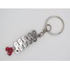 Bike Chain Key Chains Gourd-shaped with End Caps, Red