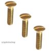 8-32 x 3/4" Solid Brass Oval Head Machine Screws Slotted Drive Quantity 250