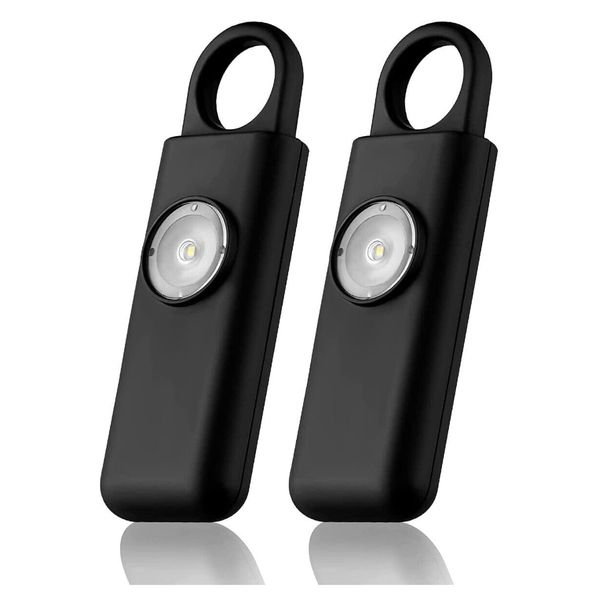 personal alarm keychains siren SOS LED flashlight keychain