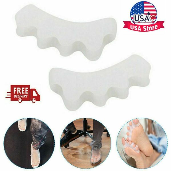 4pcs Gel Silicone Bunion Corrector Toe Protector Straightener Spreader Separator