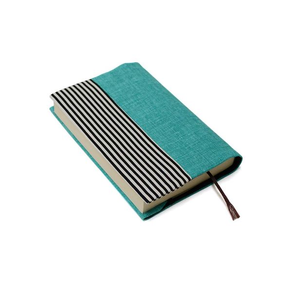 un deux book cover with bookmark string (Turquoise)