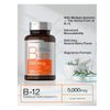 Vitamin B12, Sublingual 5000 mcg, Methylcobalamin, 120 Fast Dissolve Tablets