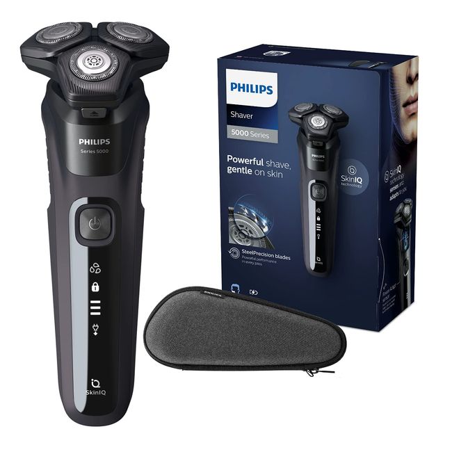 Philips Shaver Series 5000 Dry and Wet Electric Shaver for Men (Model S5588/30)