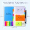 Updated Transparent Sticky Note Pads with Color Ballpoint Pen, Clear Sticky Tabs