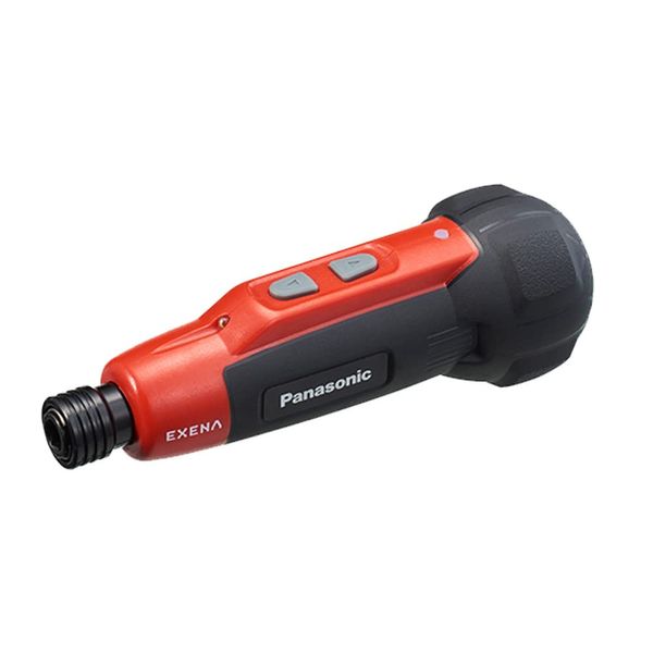 Panasonic EZ1D11S-R Electric Screwdriver, USB Type-C Rechargeable, 3.7 V, 850 mAh, Forward and Reverse, Hand Tightener with Brake, LED Light, Bit Set, USB Charging Cable, Lightweight, Small,