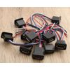 RUNCCI-YUN 10PCS Micro USB Socket 4-pin4 Wire Soldering Jack Waterproof USB Socket Pigtail Cable Extension Power Cable Micro USB Socket Panel Mount Connector (Black)