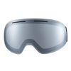 Nordik Loki Ski Goggle Winter Snow Goggles (Matte Black/Silver Lens)