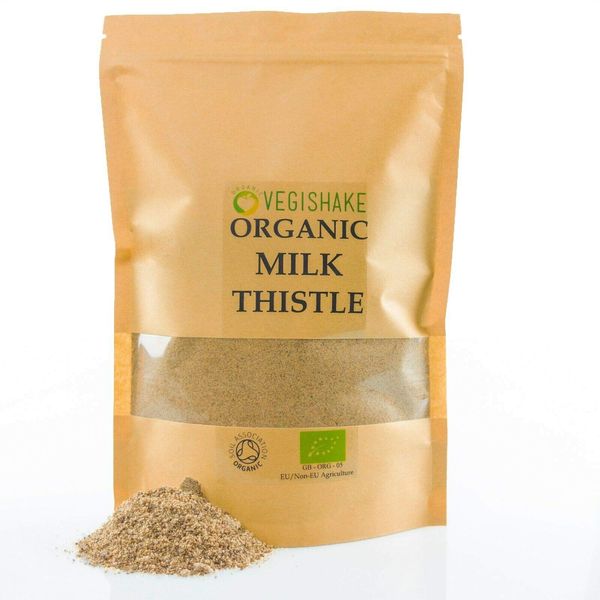 Organic Milk Thistle Liver Detox Silymarin Powder Antioxidant Protein Liver Health (250g)