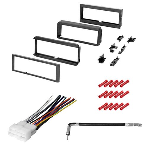 CACHÉ KIT2056 Bundle with Car Stereo Installation Kit for Chevrolet S10 Pickup 1990 – 1993 in Dash Mounting Kit, Harness, Antenna for Single Din Radio Receiver (4 Item)