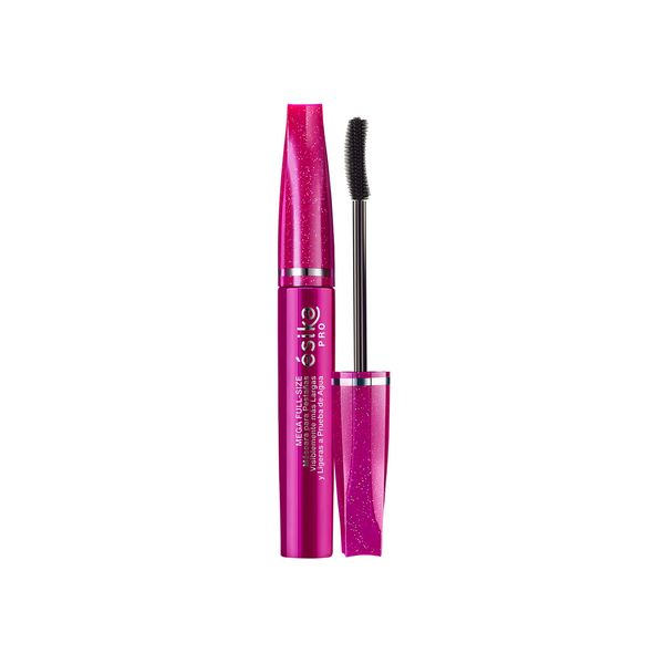 Esika Pro Mega Full-Size Waterproof Mascara for Visibly Longer and Lighter Eyelashes, Color: Black