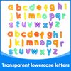 Odoorgames 78 Pcs Translucent Lowercase Letters - Learning Toy for Light Table Accessories and Manipulatives