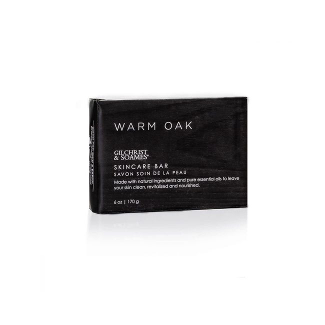 Gilchrist & Soames Warm Oak Hand and Body Bar Soap - 6oz - Natural and Pure, Triple-Milled, Zero Parabens