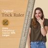 American Scientific Measurement Corporation Trick Ruler, 2-Piece Novelty Rulers, Size Enhancement Prank, 33% Bigger, Wooden, 9 inches
