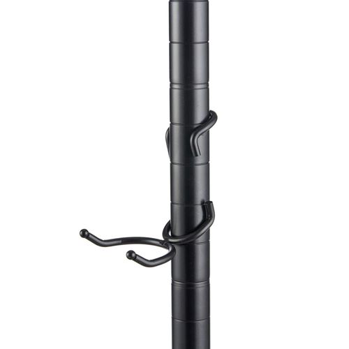 Shelf Pole Hooks | 5-Pack Multi-Use C Hooks | Black | Secure Snap-On for 1" Metro, Wire, or Metal Shelving | Perfect for Hanging Cords, Tools, Bags & More