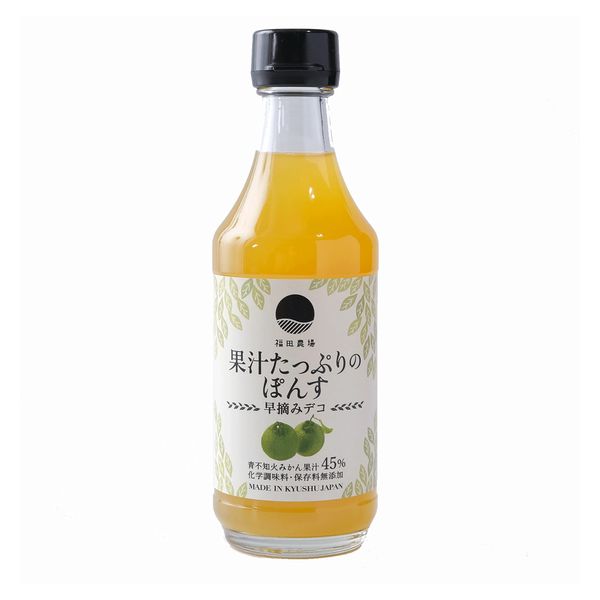 Fukuda Farm [45% Fruit Juice, Ponzu] Juice Plenty of Ponsu, Early Picking, Deco, Shiranui, Additive-Free, Soy Sauce Free (1 Bottle)