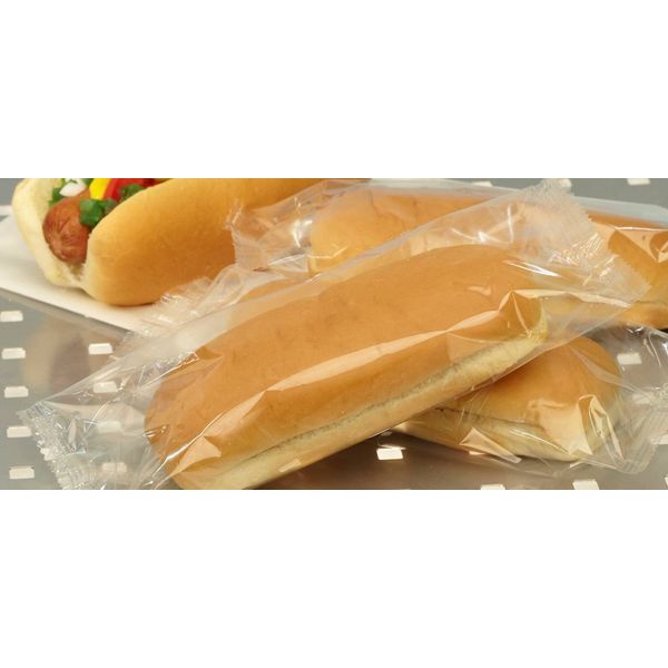 Gonnella Baking Company Individually Wrapped Plain Hot Dog Bun, 1.5 Ounce -- 56 per case.