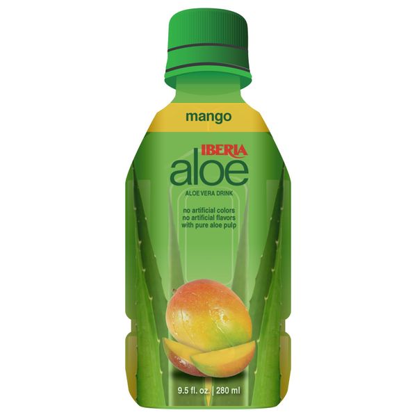 Iberia Aloe Vera Juice Drink, Mango, 9.5 Fl Oz (Pack of 6)