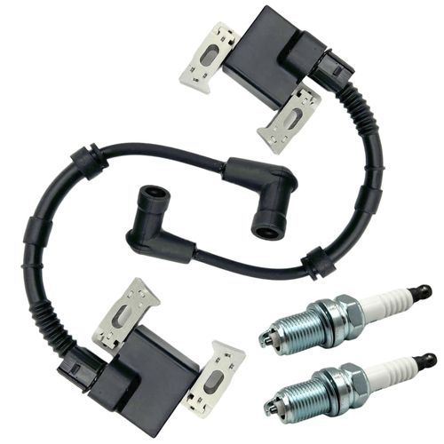2pcs Ignition Coil GX630 GX660 GX690 replace 30500-Z6L-043 With 2pcs Spark Plugs for Honda GXV630 GXV660 GXV690 replace 30500-Z6L-033 30500-Z6L-003 30500-Z6L-013 30500-Z6L-023