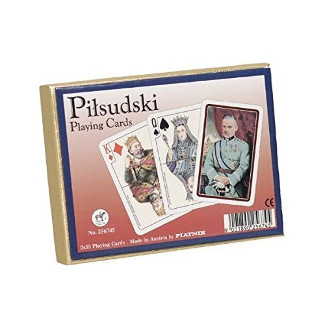 Polart Polish 2 Decks Jozef Pilsudski by Piatnik Playing Cards Polska Professional 55 Cards Each