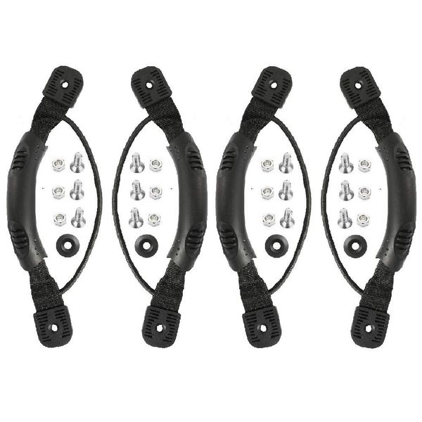 Anndason 4 Pcs Black Kayak Canoe Boat Side Mount Carry Handles/Paddle Park Kayak Handles and Hardwares