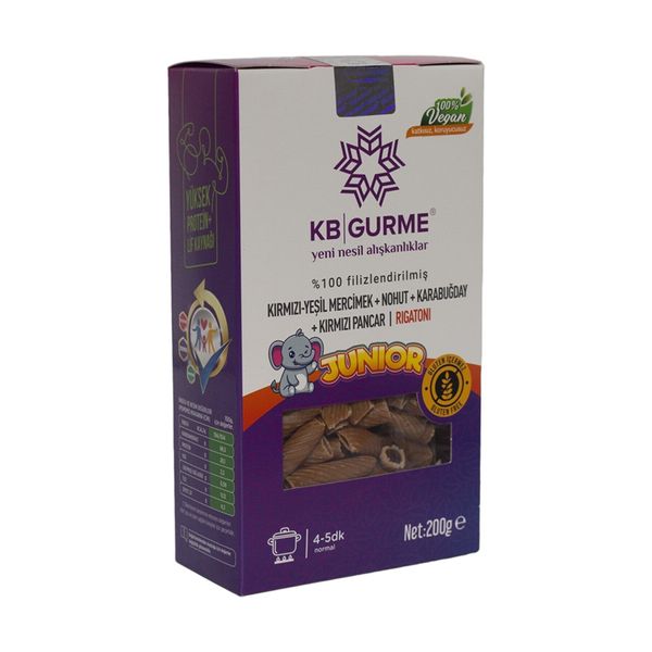 Kb Gurme Glutensiz & Vegan Sebzeli Çocuk Fusilli Makarna 200 gr