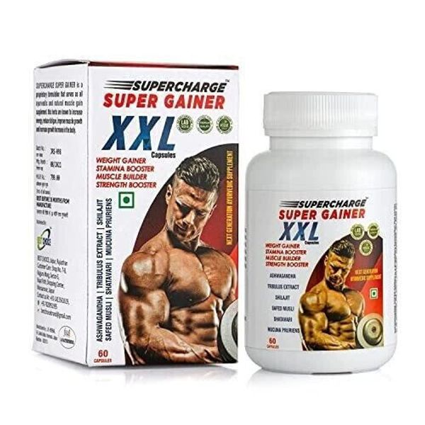 DNUTRIXN Advance Weight Gainer 60 Capsules for Weight Gain & Mass Gain With FS