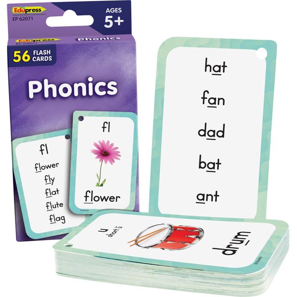 Teacher Created Resources Phonics Flash Cards (EP62071), Medium