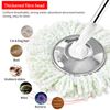 Spin Mop Replacement Head for 360° Spin Magic Mop, Microfiber Replacement Mop Head Refill for Standard Size Rotating Universal Spin Mop,Deep Cleaning Washable Reusable and Easy-to-Replace, Black