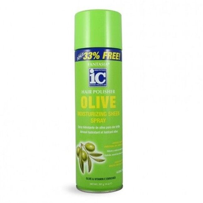 IC Fantasia Hair Polisher Olive Moisturizing Sheen Spray 14 oz