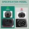 15V Shaver Charger Adapter for Philips Norelco 3000 5000 7000 9000 Series HQ8505 HQ8830 Electric Shaver,Multifunctional Razor Beard Trimmer Power Supply,Shaver Charger Cable Replacement Head【2 Packs】