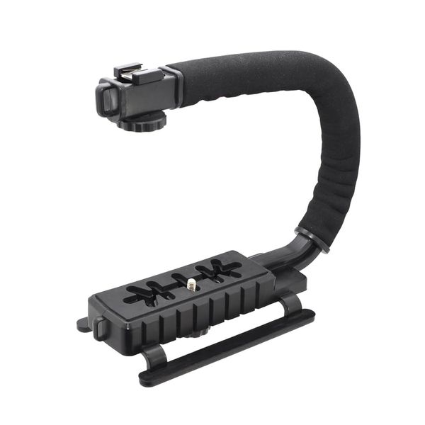 Ultra-Light U Shape Flash Bracket / Camera Support Mount Compatible with Canon Powershot SX410 is (Accommodates Microphones, Flashes, Lights)
