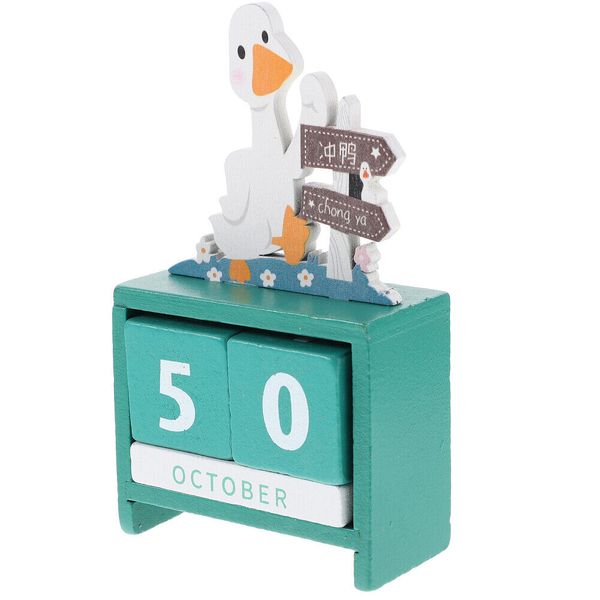 Cartoon Wood Calendar Household Perpetual Calendar Office Block Calendar Office