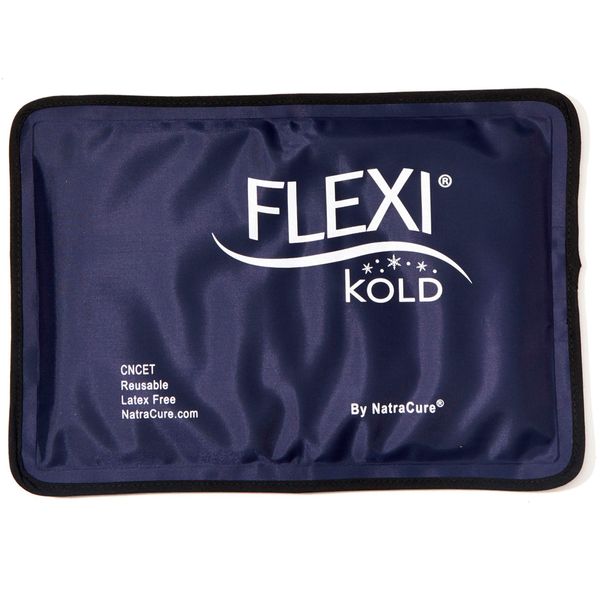 FlexiKold Ice Pack (Small) - Reusable Gel Cold Pack for First Aid, Sports Injuries, Pain Relief and Cold Therapy - (Half Size: 19 cm x 29 cm)