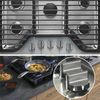 Whirlpool Range Burner Knob Set - 5 Stainless Steel Knobs with Reinforced Design