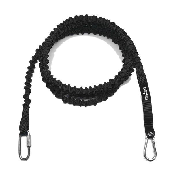 Marine Boat Anchor Bungee Line 10' Long, Made in America by Boat Lines & Dock Ties LLC (Black, 10 Feet)