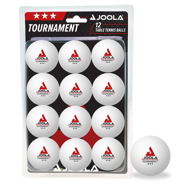 JOOLA Unisex - Adult Tournament 40+ Table Tennis Balls, White, One Size