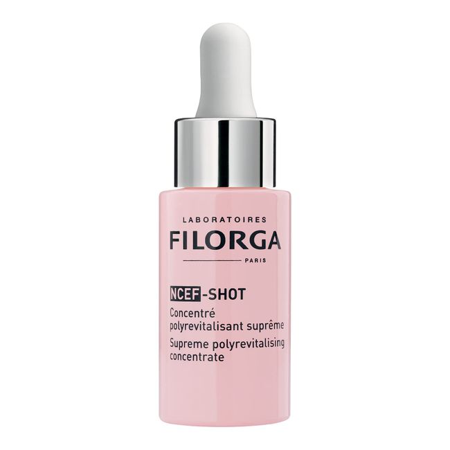 Filorga NCEF-Shot Revitalizing Ultra-Concentrated Face Serum, Intensive Anti Aging Formula for Reduced Wrinkles and Boosted Skin Firmness to Correct Signs of Aging in 10 Days, 0.5 fl. oz.