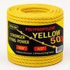 100 ft Twisted Polypropylene Rope 1/2" Yellow Poly Pro Cord
