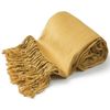 CJ Apparel Gold Brown Solid Colour Design Shawl Scarf Wrap Pashmina Seconds NEW, One Size