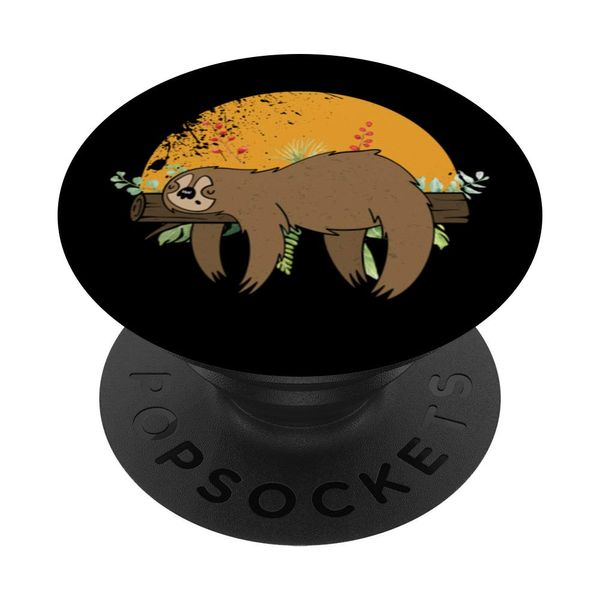 Lazy Sloth Sleeping Sloth Pencil Case Sloth Gift PopSockets Swappable PopGrip