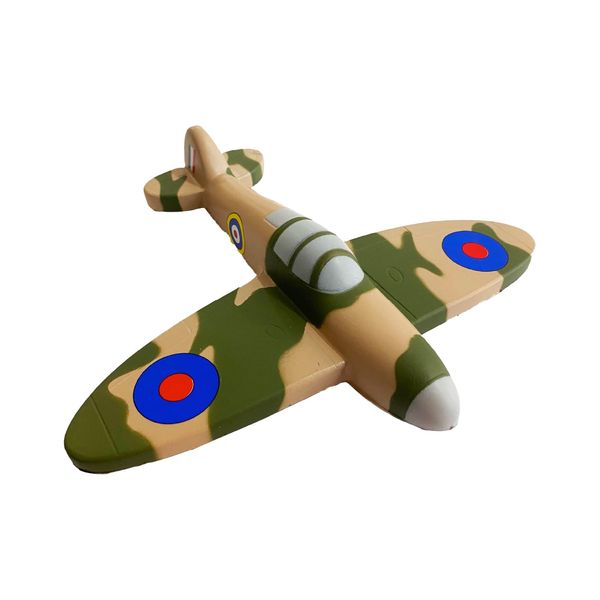 WWII Spitfire Aircraft Fidget Toy - Squishy Foam Stress Reliever - Iconic Plane Aviation gift for adults and kids