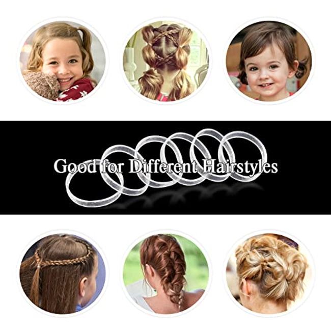 1000 Pcs Of Mini Clear Elastic Hair Bands For Women, Boys Hair