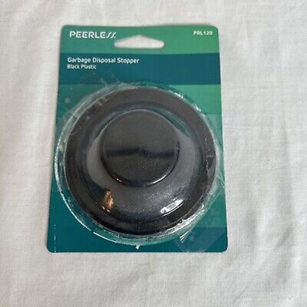 Peerless PRL120 Garbage Disposal Stopper Black Plastic NEW (open box)