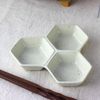 cerapockke Setoyaki Hexagonal Triplant, Cream
