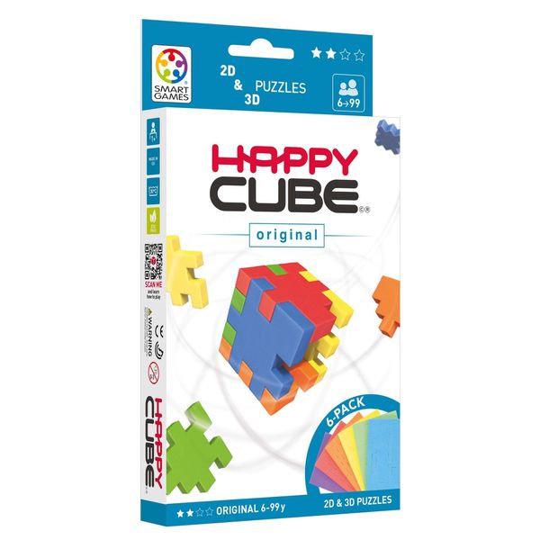 HAPPY HCO300 Original Cardboard Box 3D Puzzle, Pack of 6, 13x2,6x23 cm