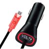 PRO Quick Car Charger Compatible with Wireless Bluetoothwith MicroUSB + Push Button LED Light!